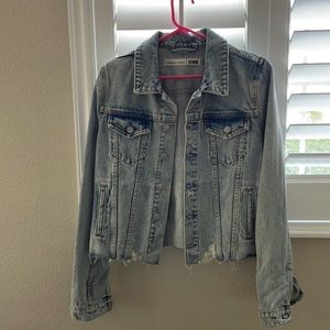 Denim crop jacket
